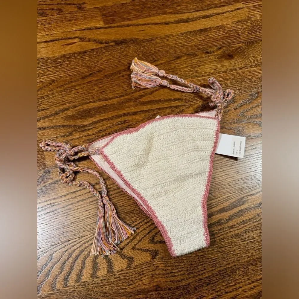 Anna Kosturova Crochet Dusk Rainbow Mesh Bikini Bottom Size Large - Picture 7 of 11